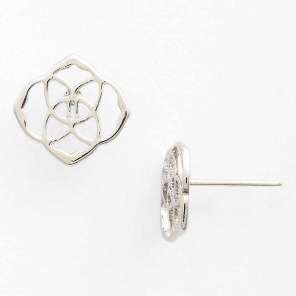 Pre-owned Kendra Scott Dira Stud Earrings Silver - Picture 5 of 7